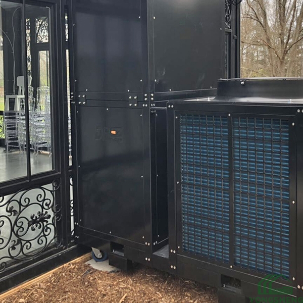 Outdoor Steel Frame Glass Garden Greenhouse